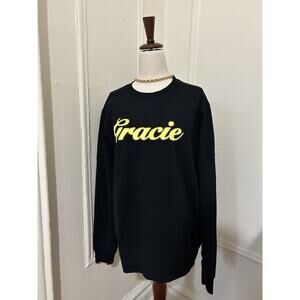 Gracie Abrams Brooklyn NY Black Pullover Sweatshirt Crew Neck Rare Merch | M
